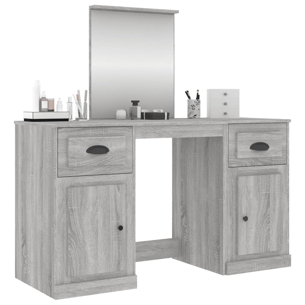 Dressing Table With Mirror 130X50X132.5 Cm