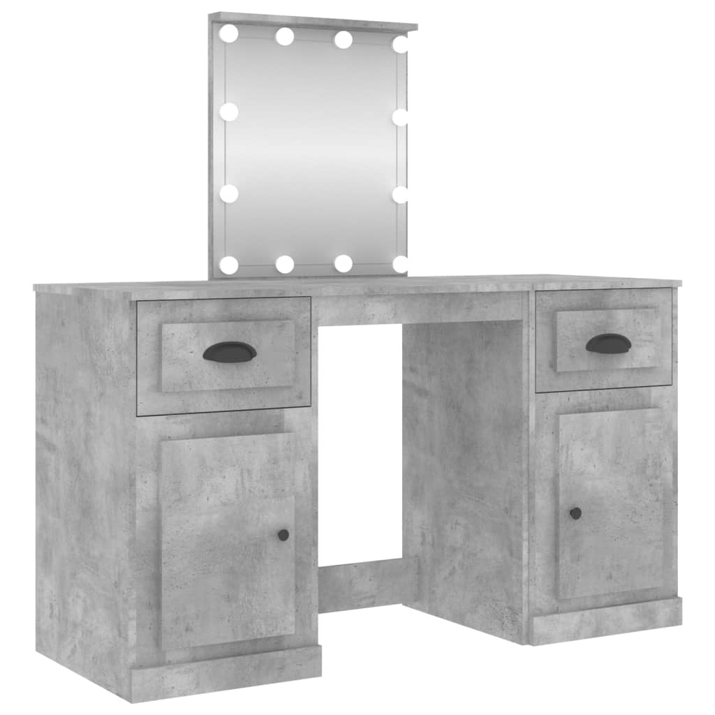 Dressing Table With Led 130X50X132.5 Cm