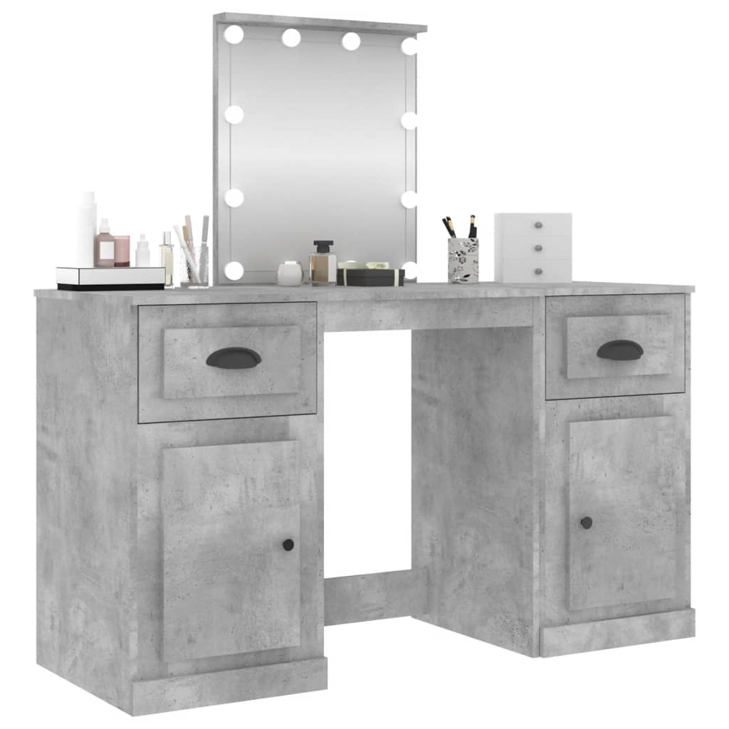 Dressing Table With Led 130X50X132.5 Cm