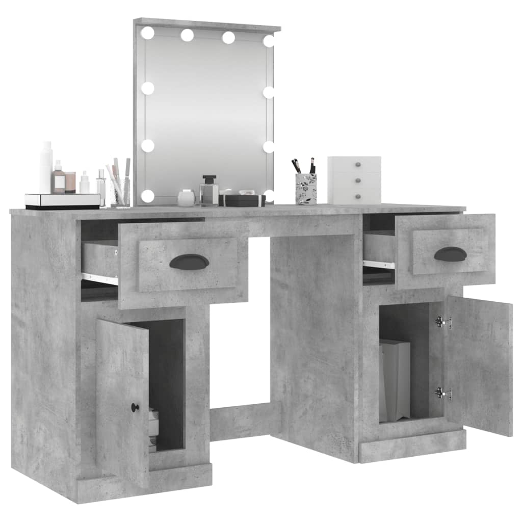 Dressing Table With Led 130X50X132.5 Cm
