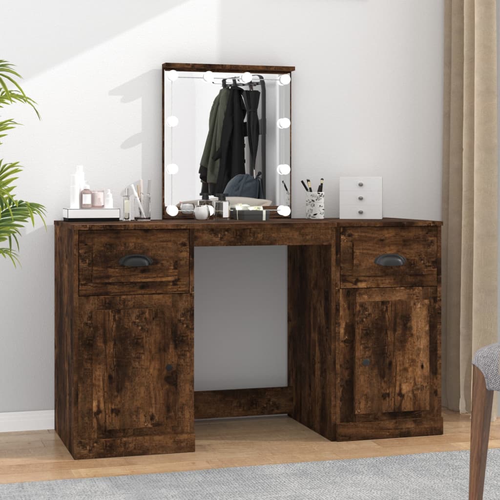 Dressing Table With Led 130X50X132.5 Cm