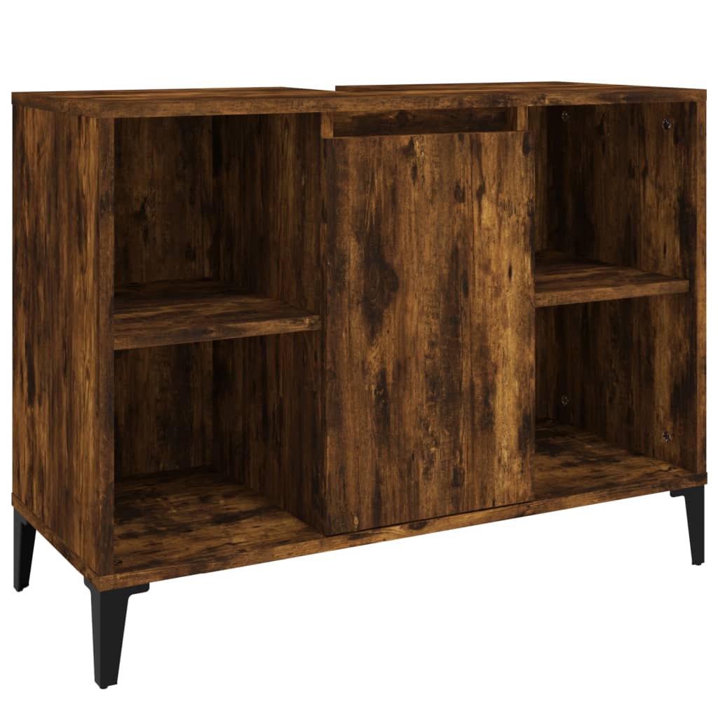 3 Piece Bathroom Furniture Set Engineered Wood