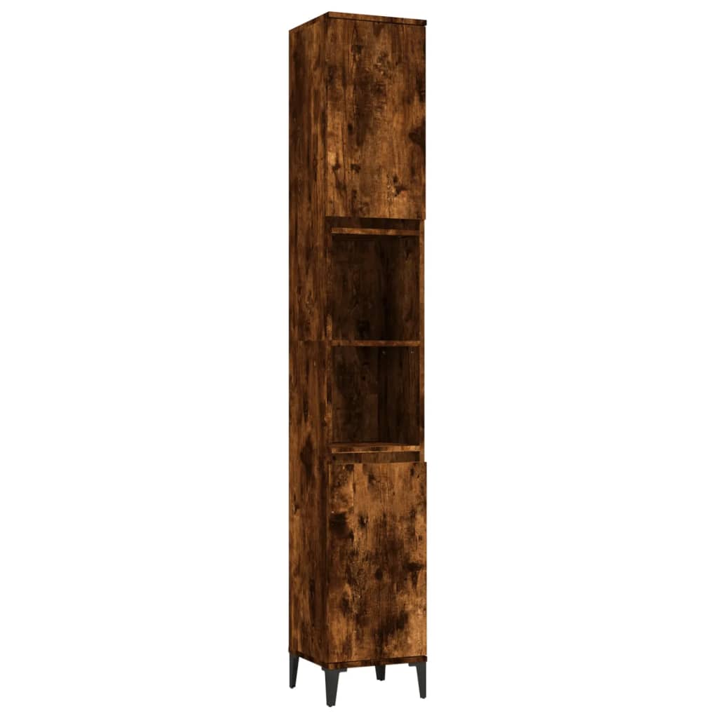 3 Piece Bathroom Furniture Set Engineered Wood
