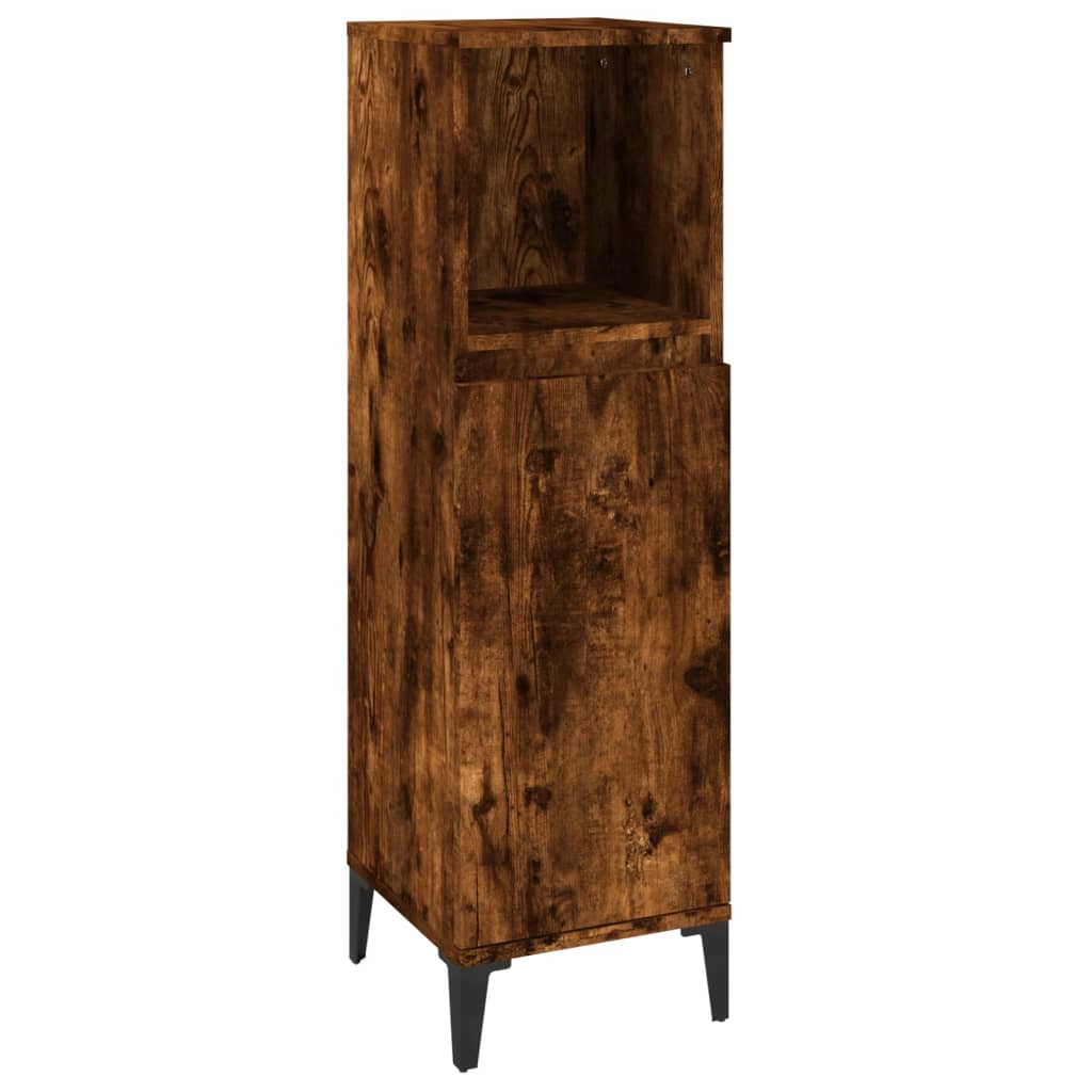 3 Piece Bathroom Furniture Set Engineered Wood