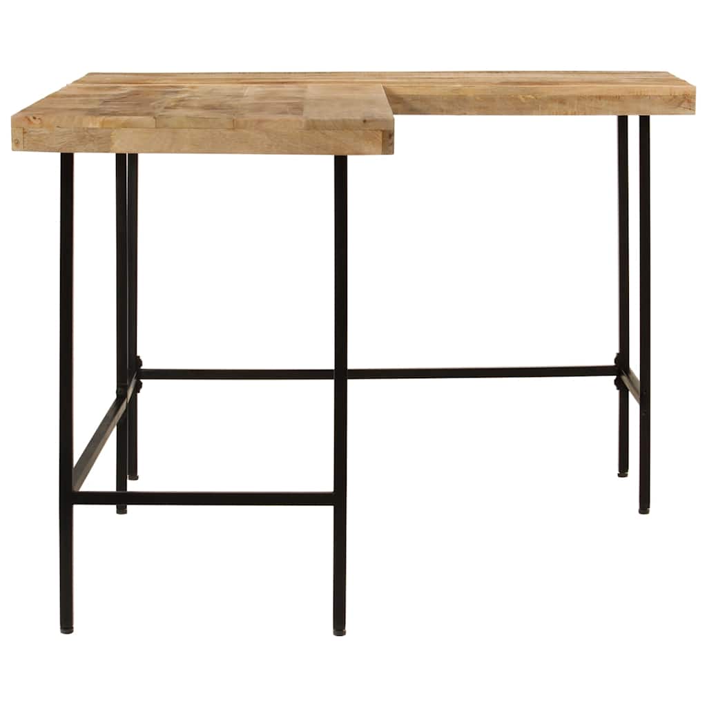 Desk 165X110X77 Cm Solid Wood Mango And Iron