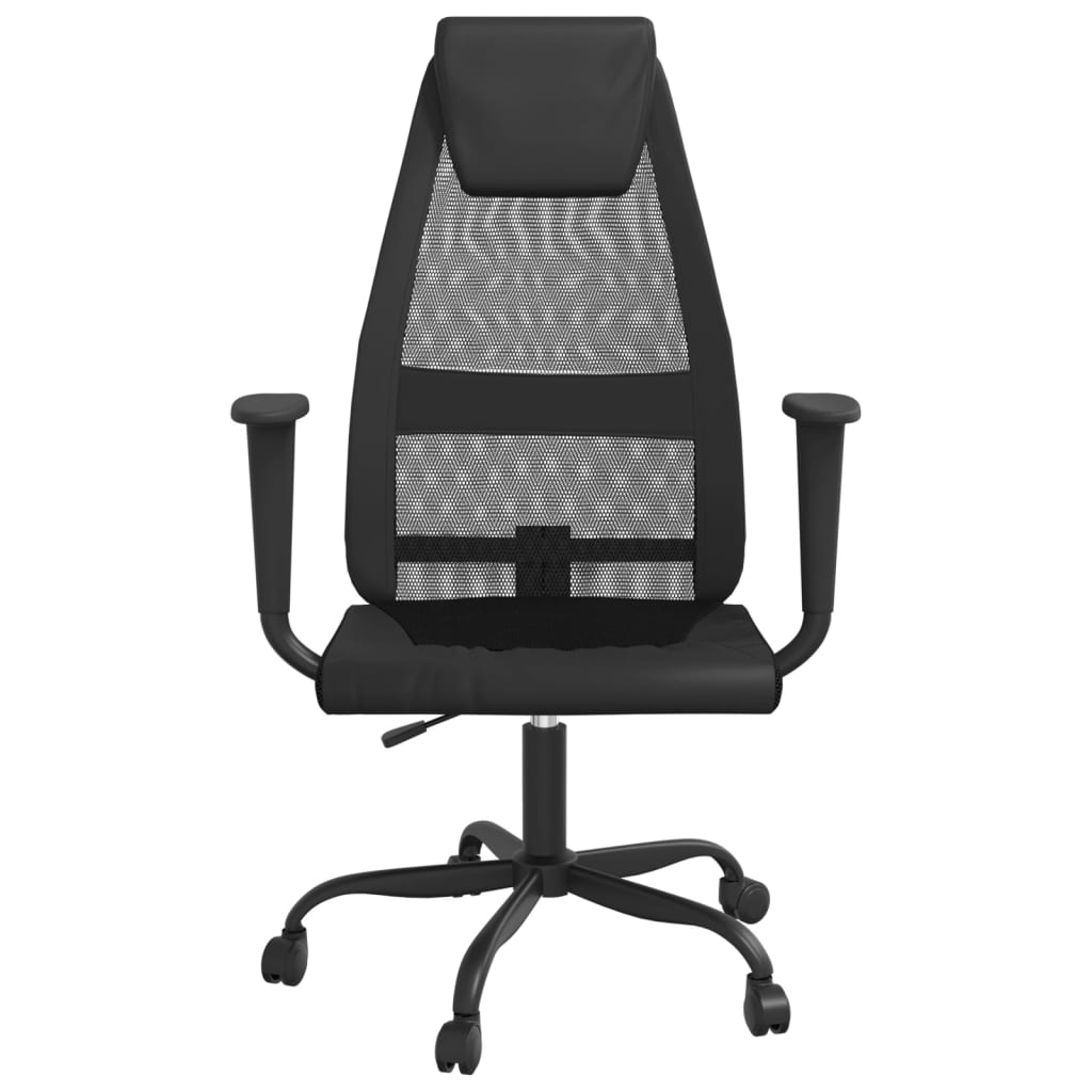 Office Chair Mesh Fabric And Faux Leather