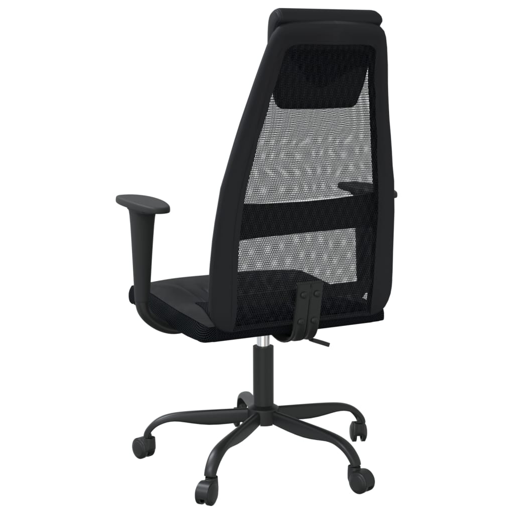 Office Chair Mesh Fabric And Faux Leather