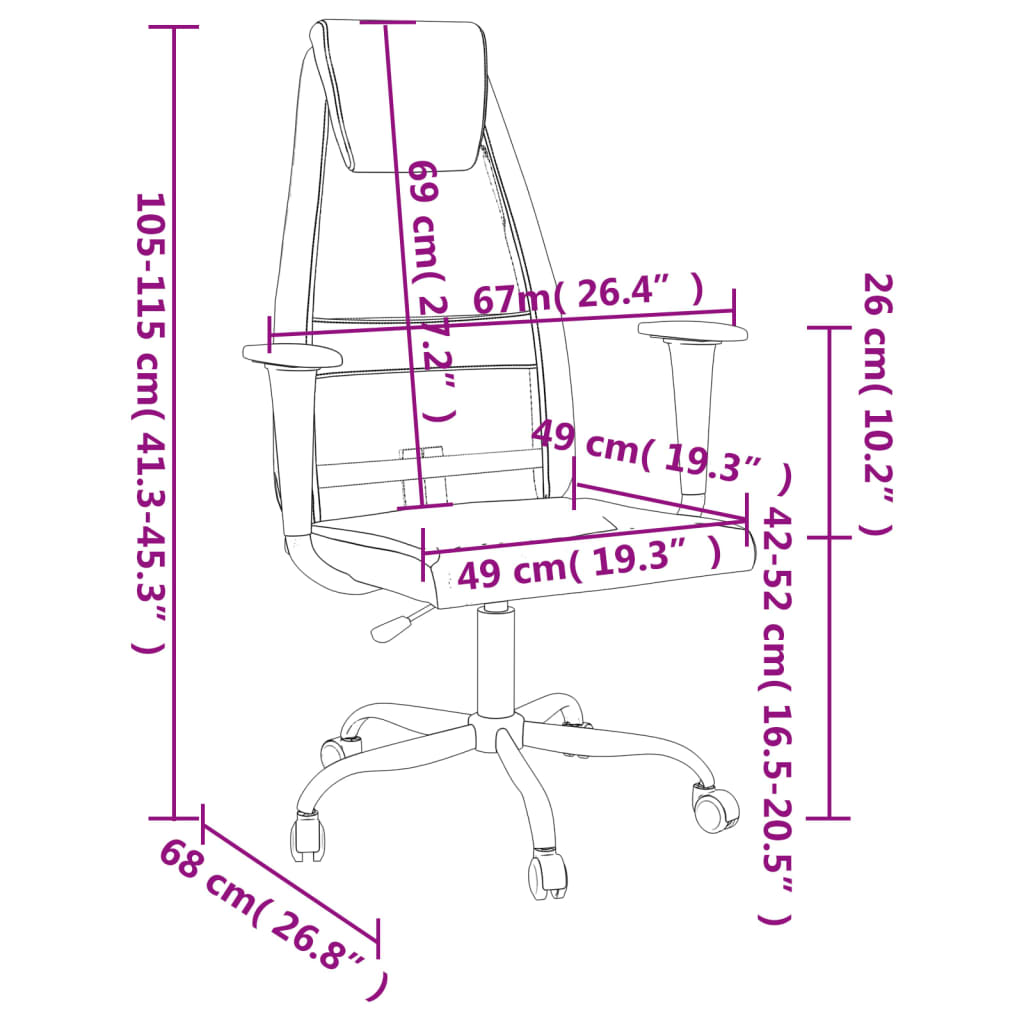 Office Chair Mesh Fabric And Faux Leather