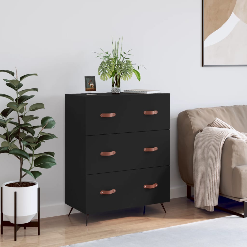 Chest Of Drawers 69.5X34X90 Cm Engineered Wood