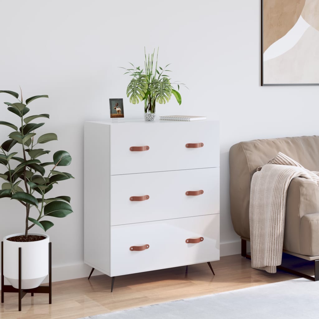 Chest Of Drawers 69.5X34X90 Cm Engineered Wood