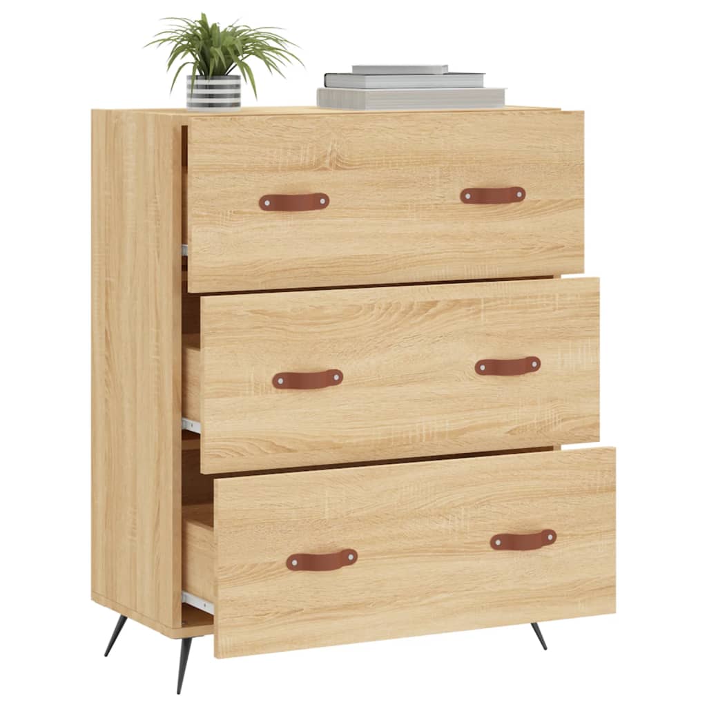 Chest Of Drawers 69.5X34X90 Cm Engineered Wood