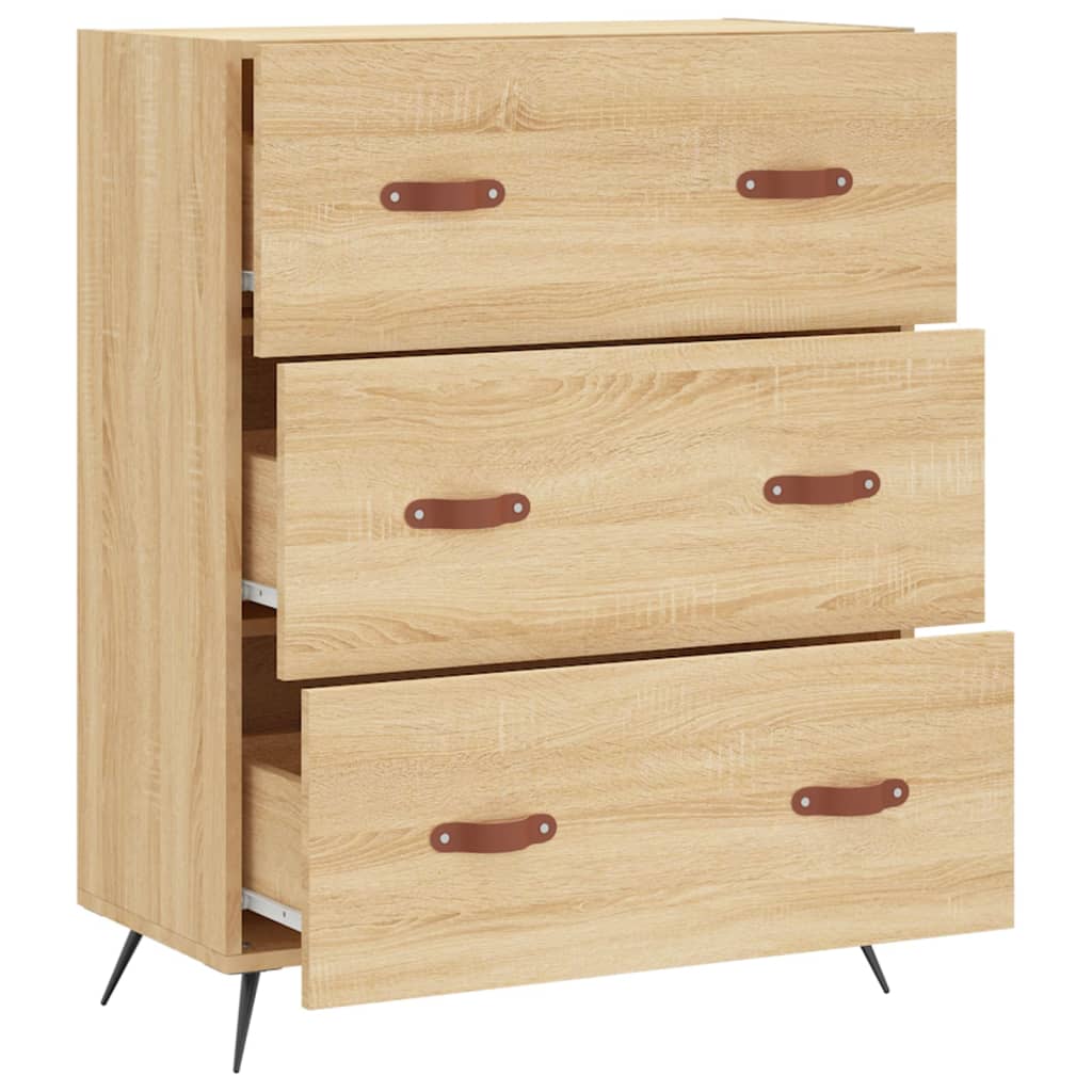 Chest Of Drawers 69.5X34X90 Cm Engineered Wood