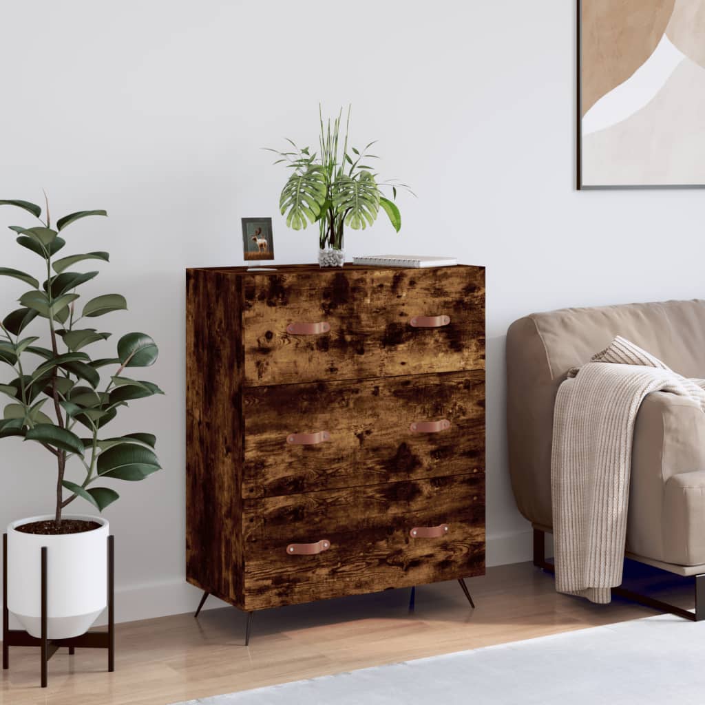 Chest Of Drawers 69.5X34X90 Cm Engineered Wood