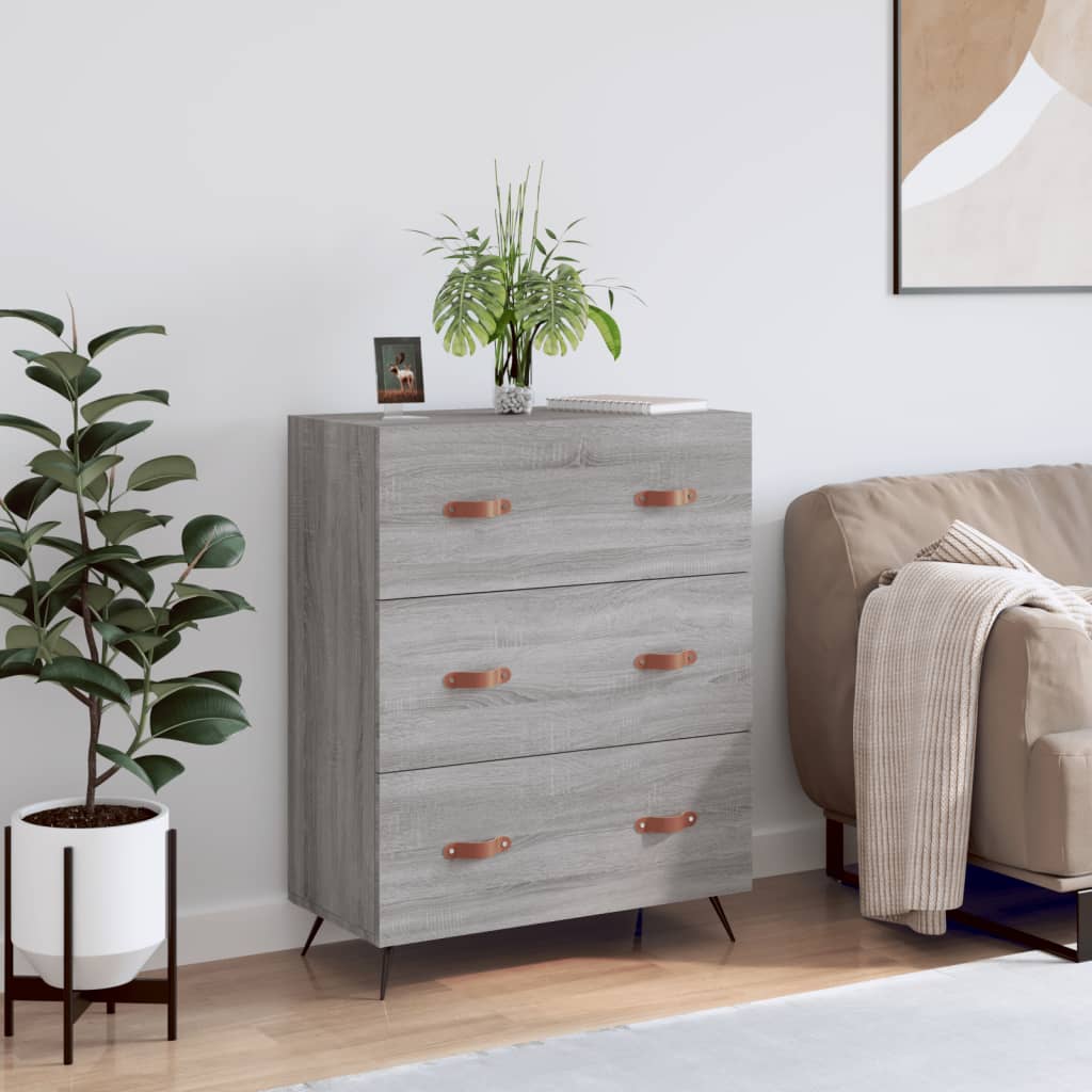 Chest Of Drawers 69.5X34X90 Cm Engineered Wood