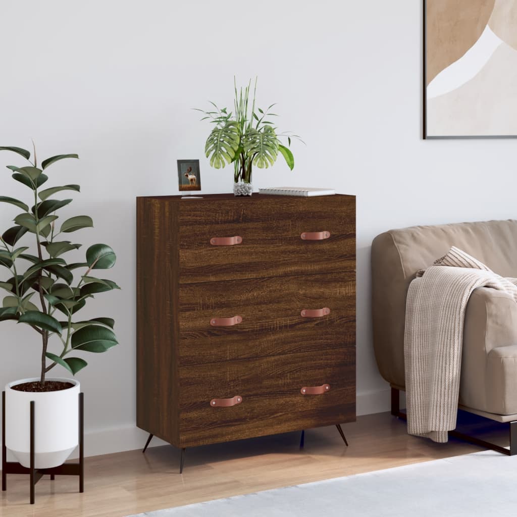 Chest Of Drawers 69.5X34X90 Cm Engineered Wood