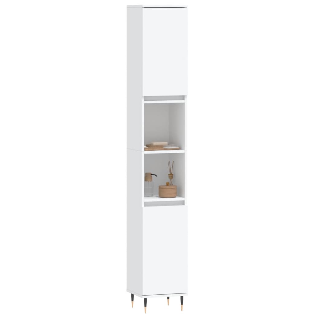 Bathroom Cabinet 30X30X190 Cm Engineered Wood