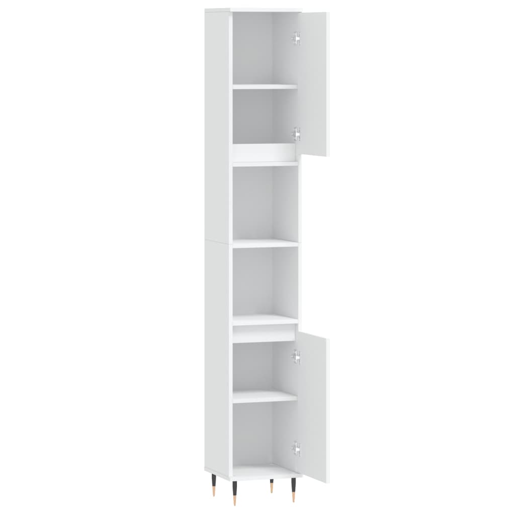 Bathroom Cabinet 30X30X190 Cm Engineered Wood