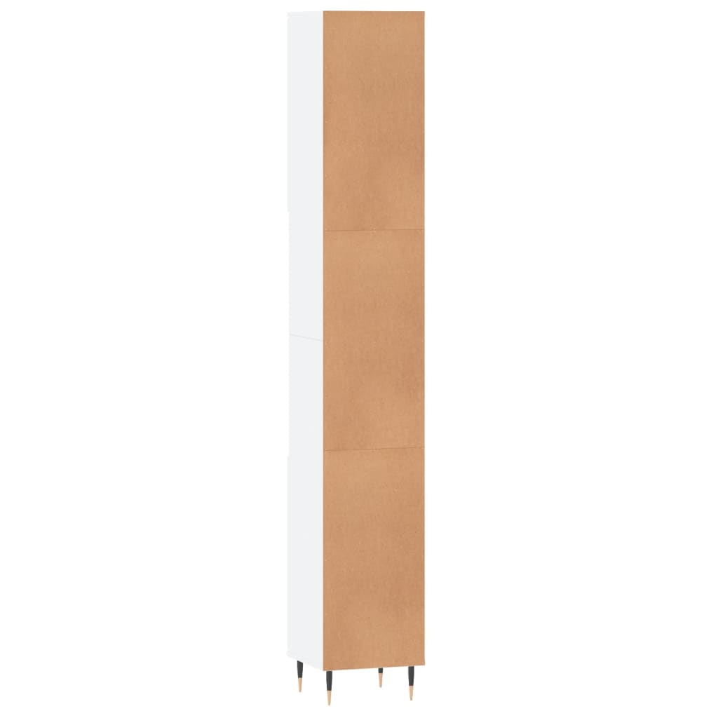 Bathroom Cabinet 30X30X190 Cm Engineered Wood