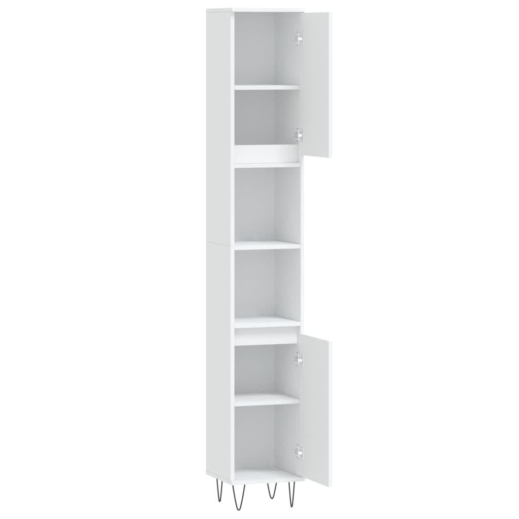 Bathroom Cabinet 30X30X190 Cm Engineered Wood