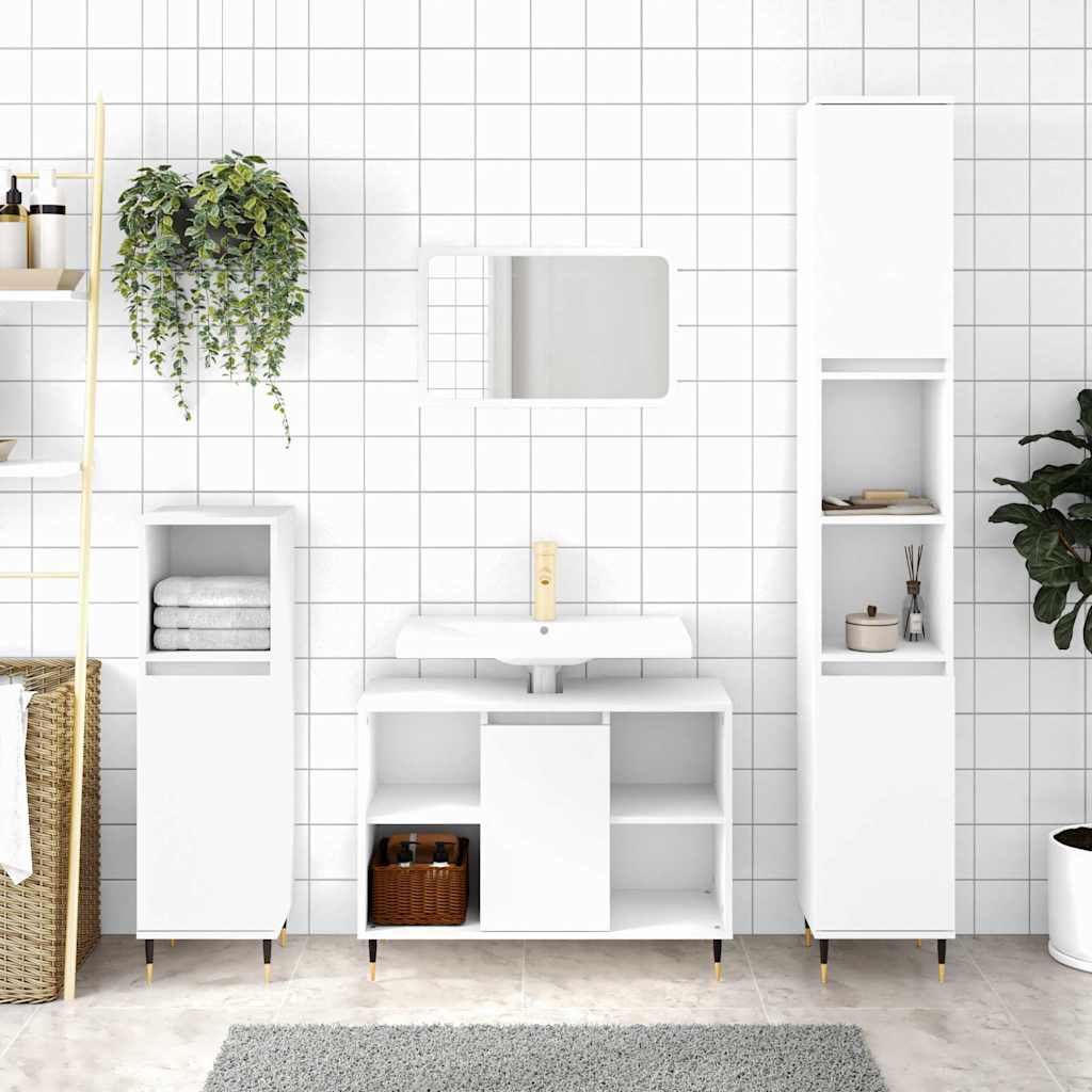 Bathroom Cabinet 30X30X100 Cm Engineered Wood