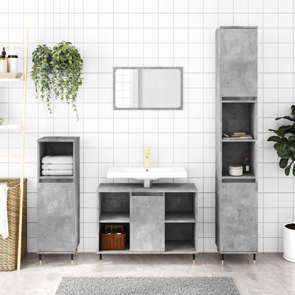 Bathroom Cabinet 30X30X100 Cm Engineered Wood
