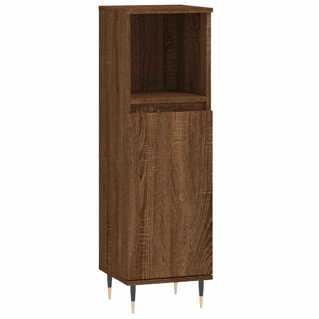 Bathroom Cabinet 30X30X100 Cm Engineered Wood
