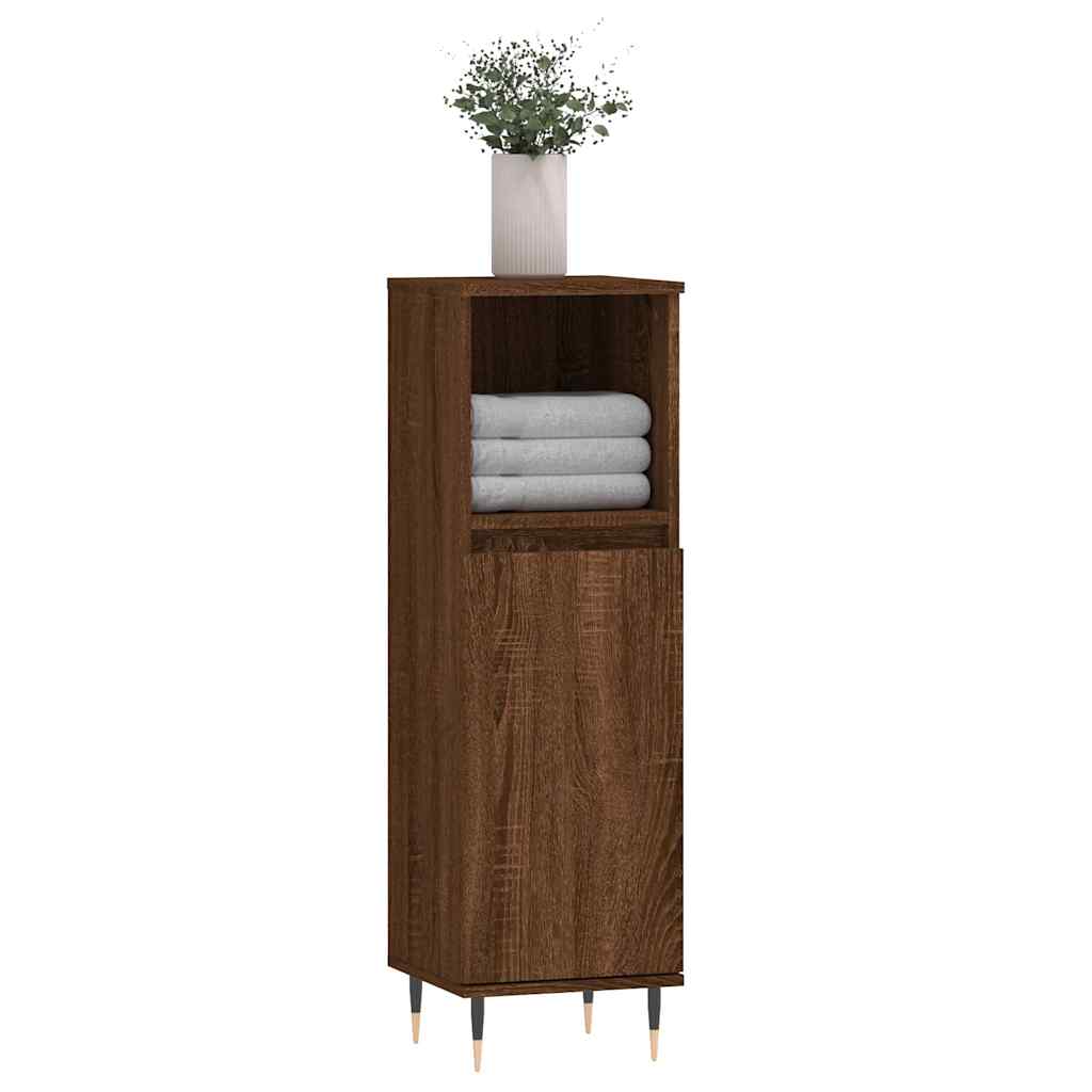 Bathroom Cabinet 30X30X100 Cm Engineered Wood