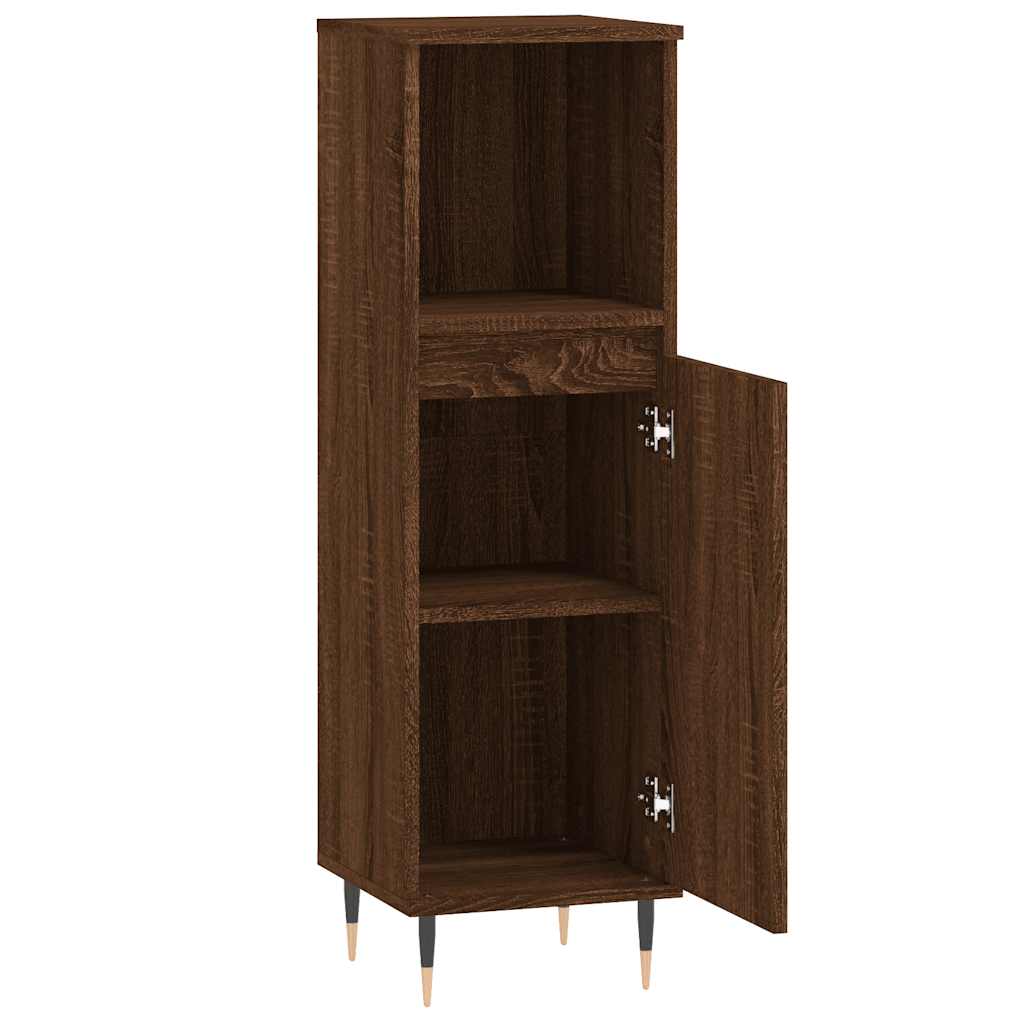Bathroom Cabinet 30X30X100 Cm Engineered Wood