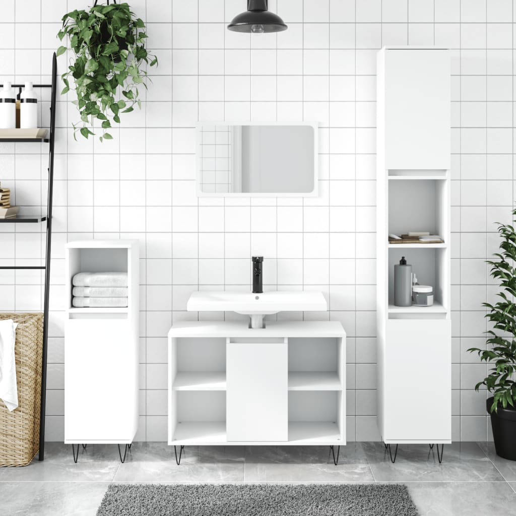 Bathroom Cabinet 30X30X100 Cm Engineered Wood