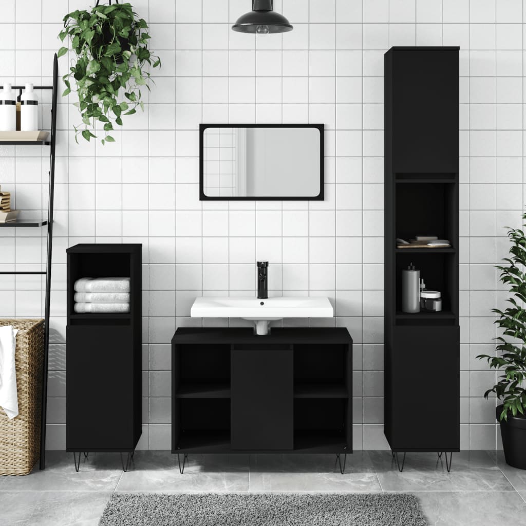Bathroom Cabinet 30X30X100 Cm Engineered Wood