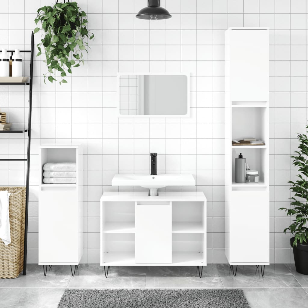Bathroom Cabinet 30X30X100 Cm Engineered Wood