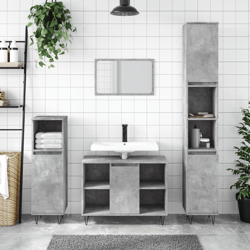 Bathroom Cabinet 30X30X100 Cm Engineered Wood