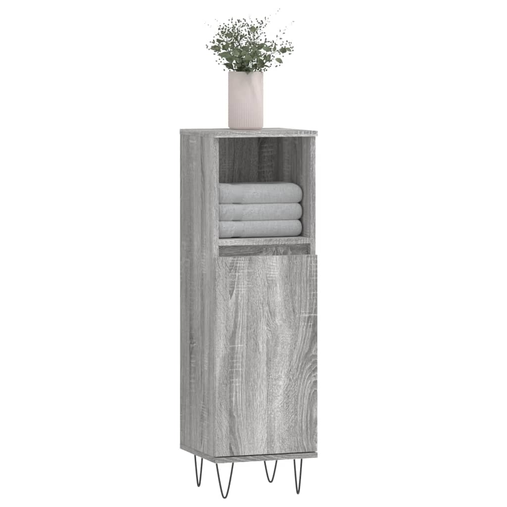 Bathroom Cabinet 30X30X100 Cm Engineered Wood