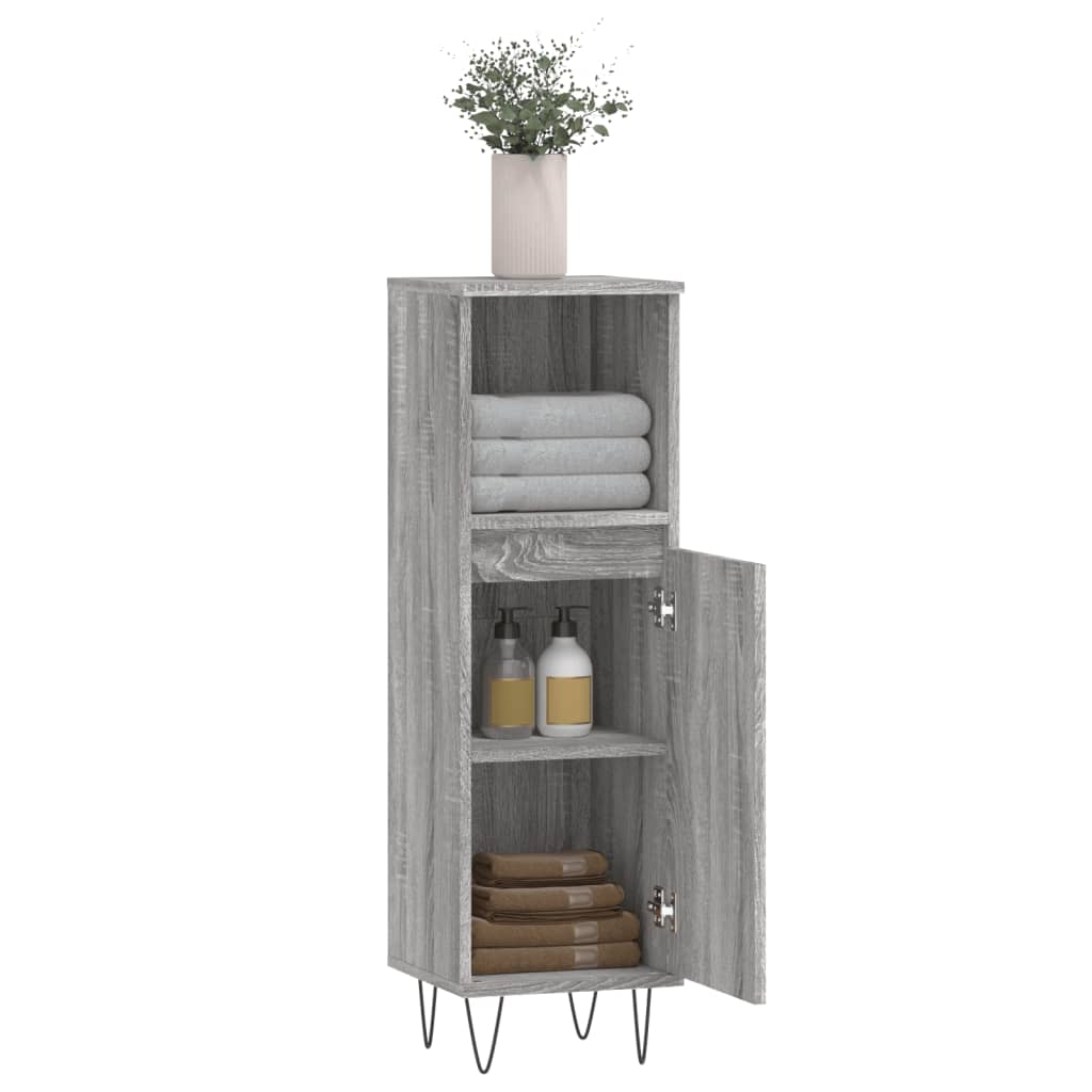 Bathroom Cabinet 30X30X100 Cm Engineered Wood