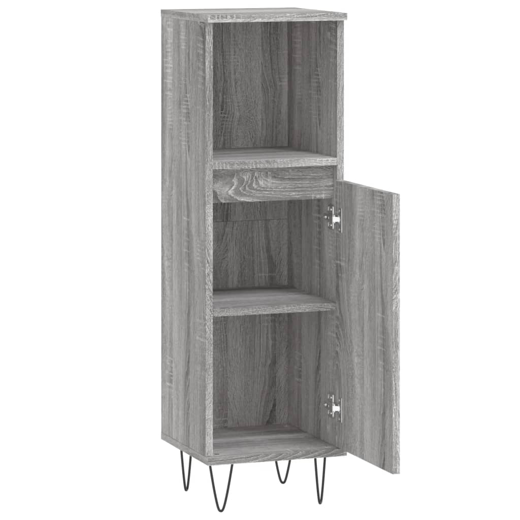 Bathroom Cabinet 30X30X100 Cm Engineered Wood