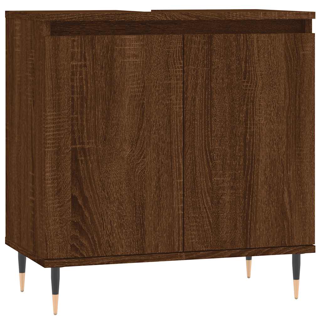 Bathroom Cabinet 58X33X60 Cm Engineered Wood