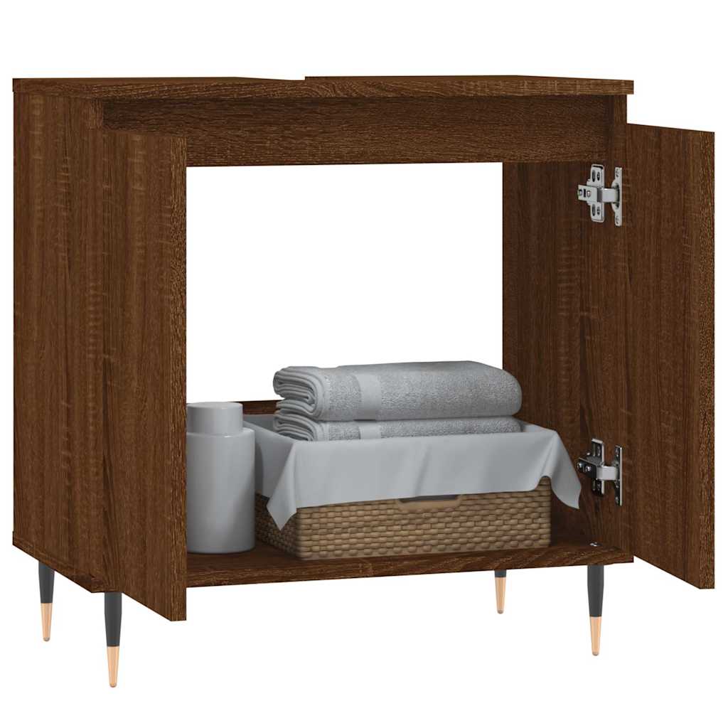 Bathroom Cabinet 58X33X60 Cm Engineered Wood