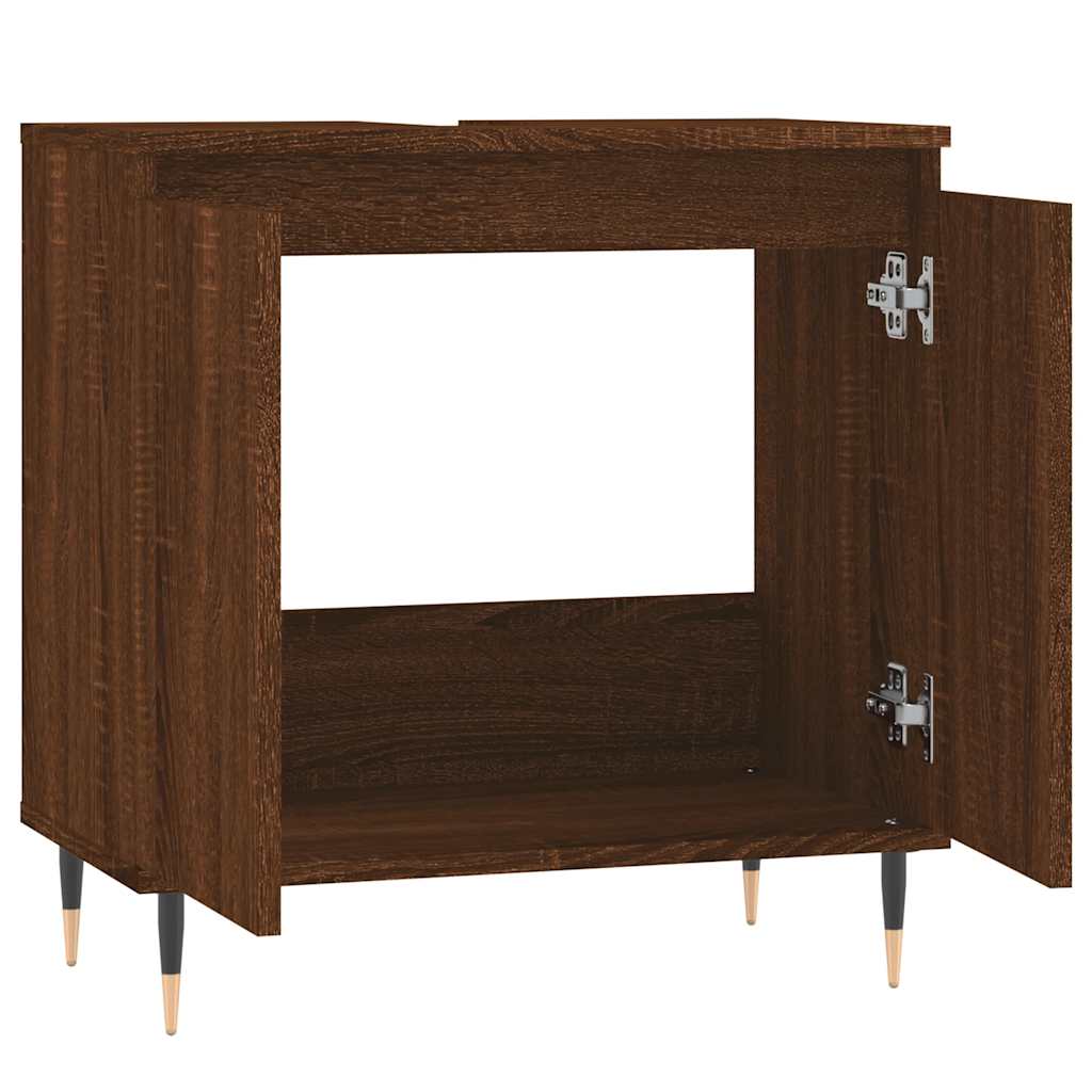 Bathroom Cabinet 58X33X60 Cm Engineered Wood
