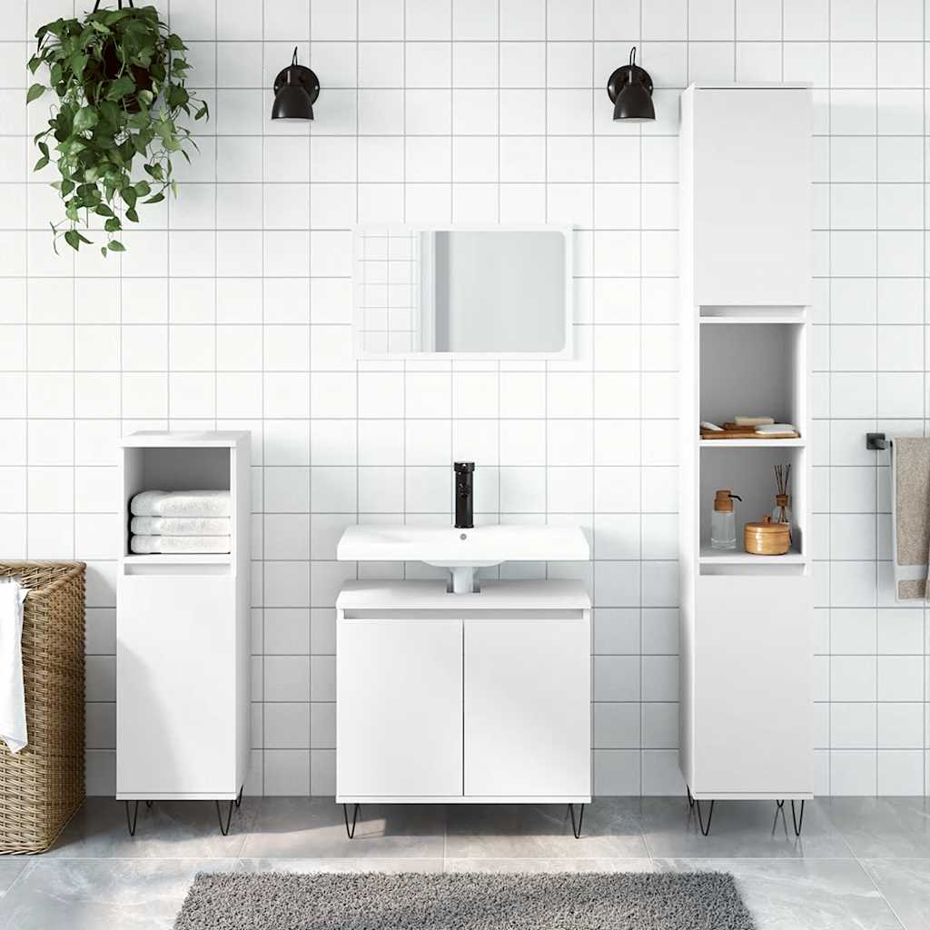 Bathroom Cabinet 58X33X60 Cm Engineered Wood
