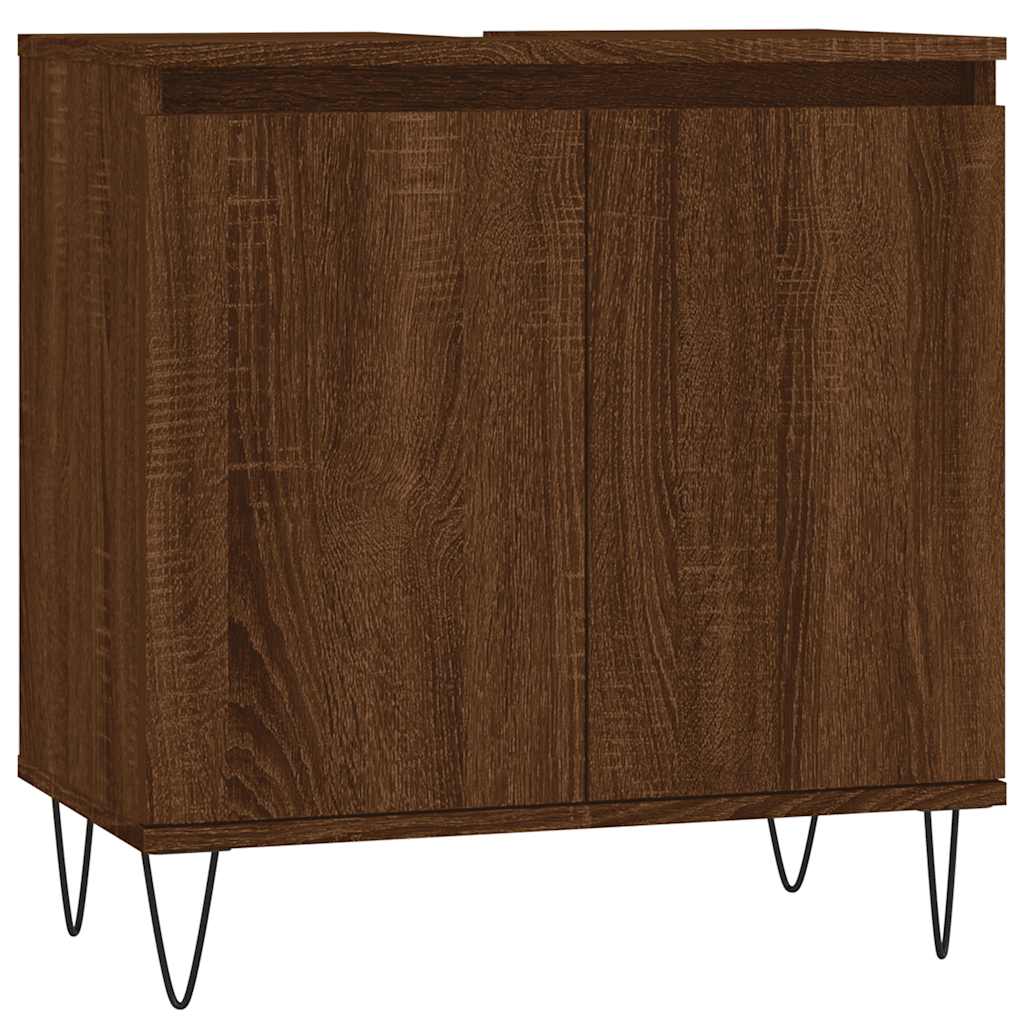 Bathroom Cabinet 58X33X60 Cm Engineered Wood