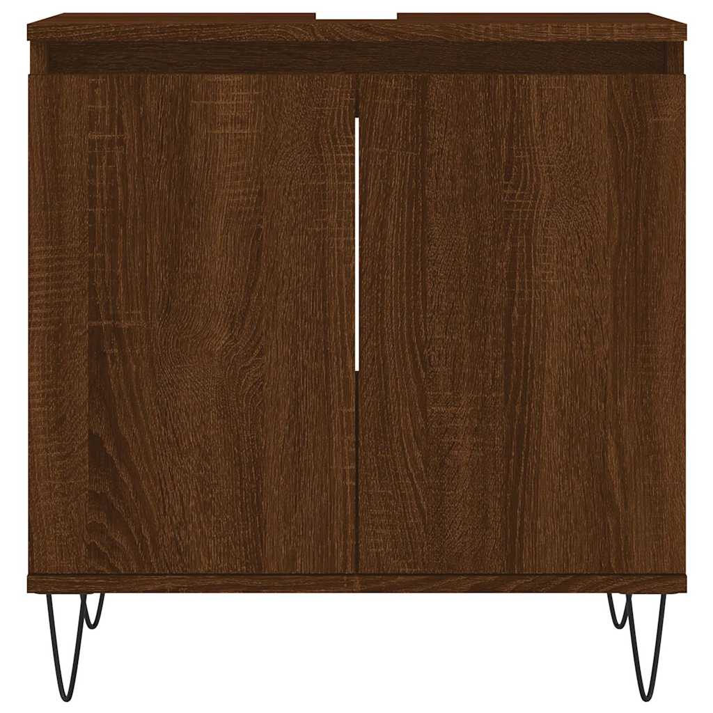 Bathroom Cabinet 58X33X60 Cm Engineered Wood