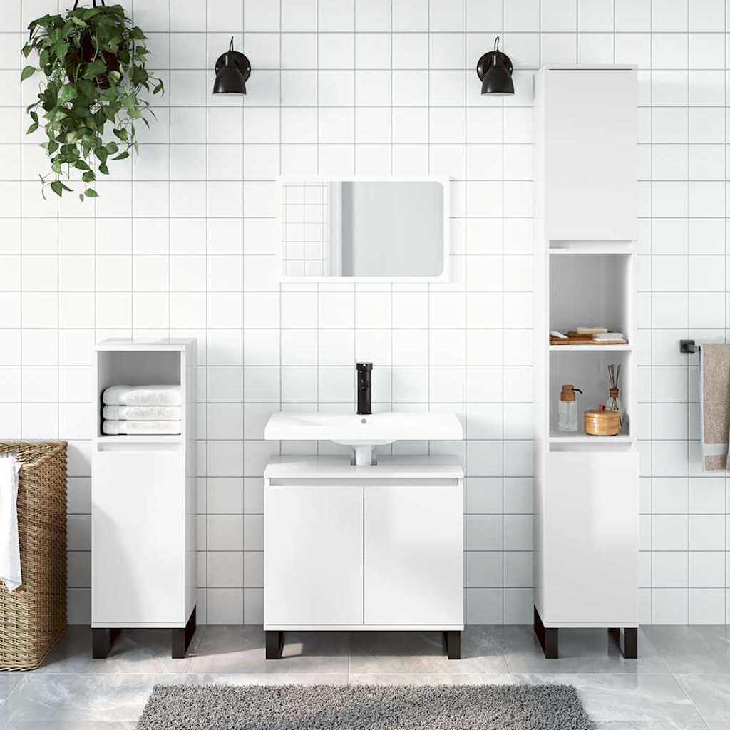 Bathroom Cabinet 58X33X60 Cm Engineered Wood