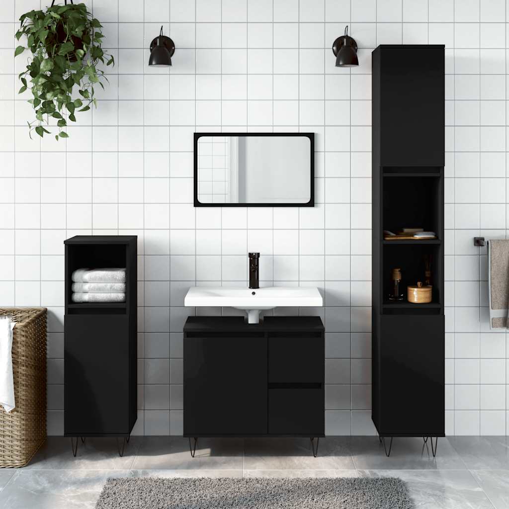 Bathroom Cabinet 65X33X60 Cm Engineered Wood