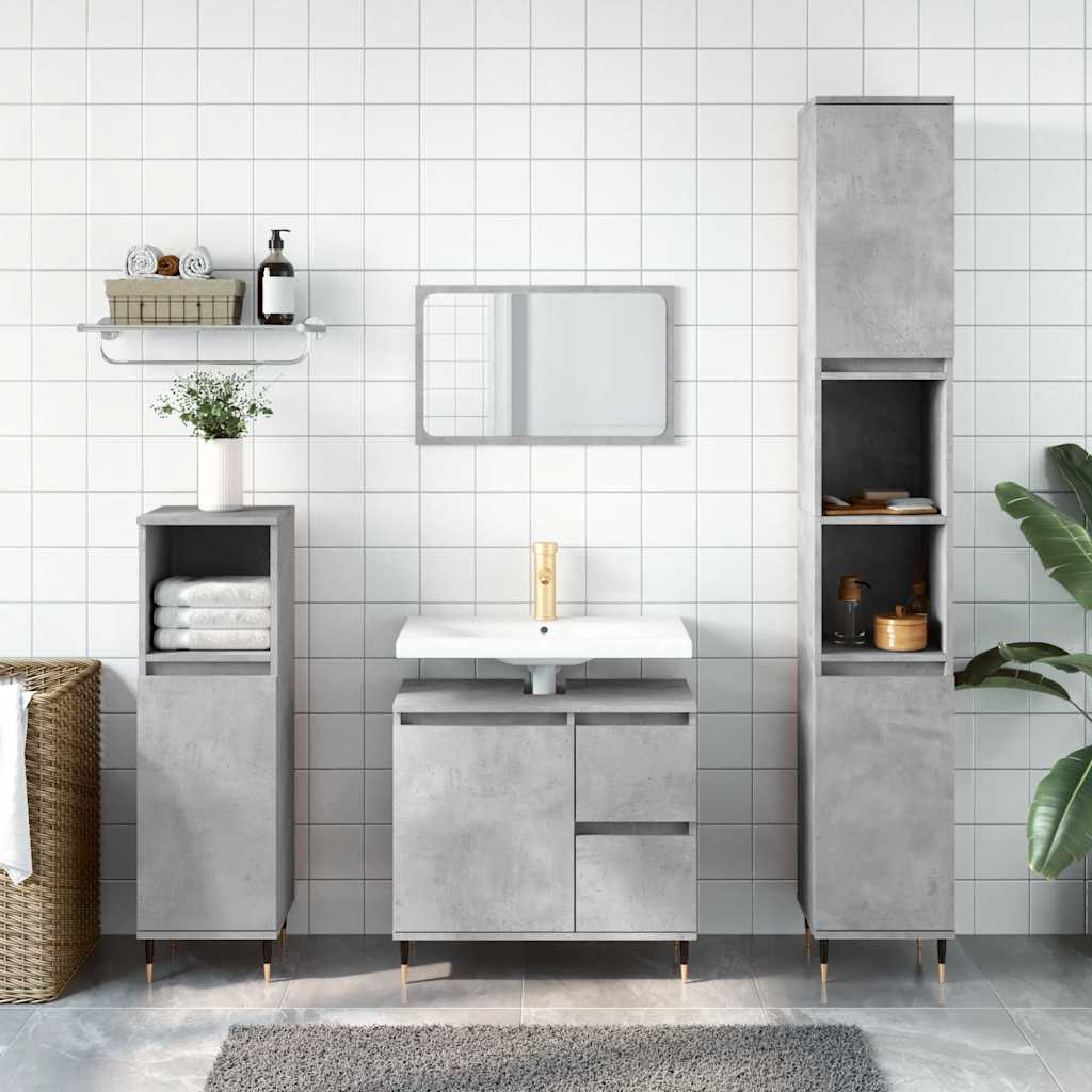 Bathroom Cabinet 65X33X60 Cm Engineered Wood