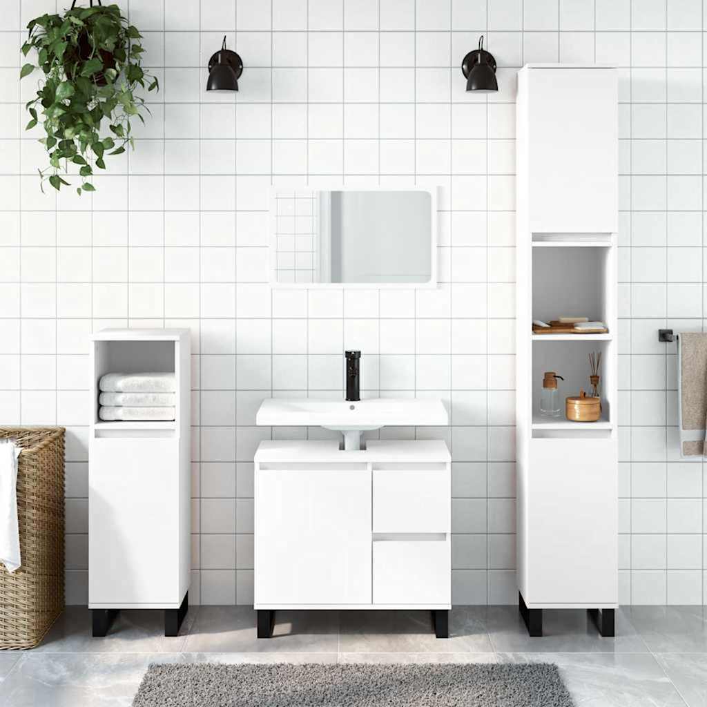 Bathroom Cabinet 65X33X60 Cm Engineered Wood