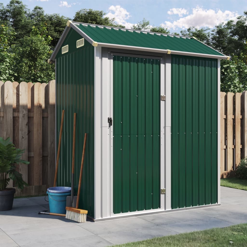 Garden Shed 192X152.5X237 Cm Galvanised Steel