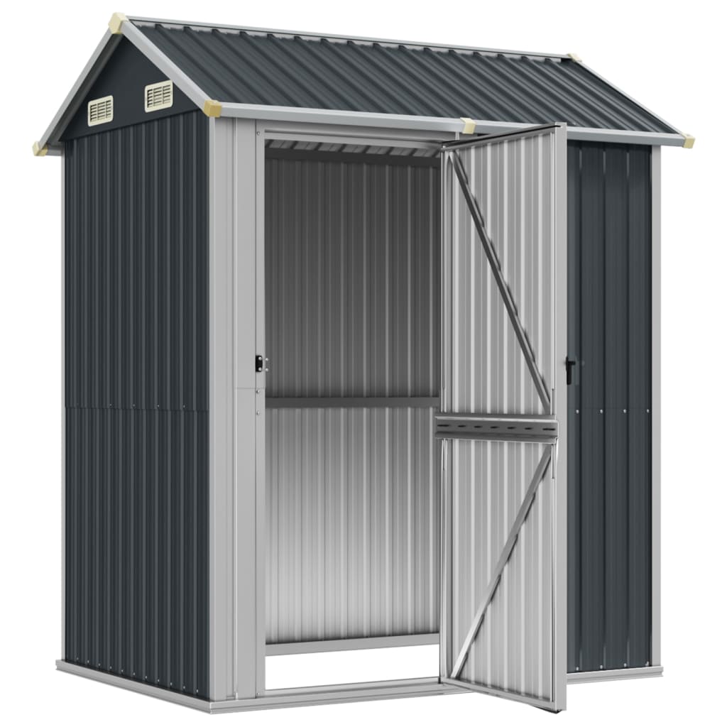 Garden Shed 192X152.5X237 Cm Galvanised Steel