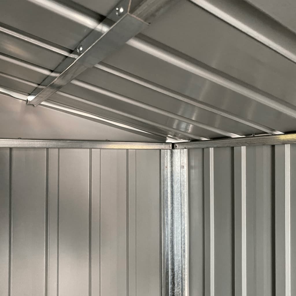 Garden Shed 192X152.5X237 Cm Galvanised Steel