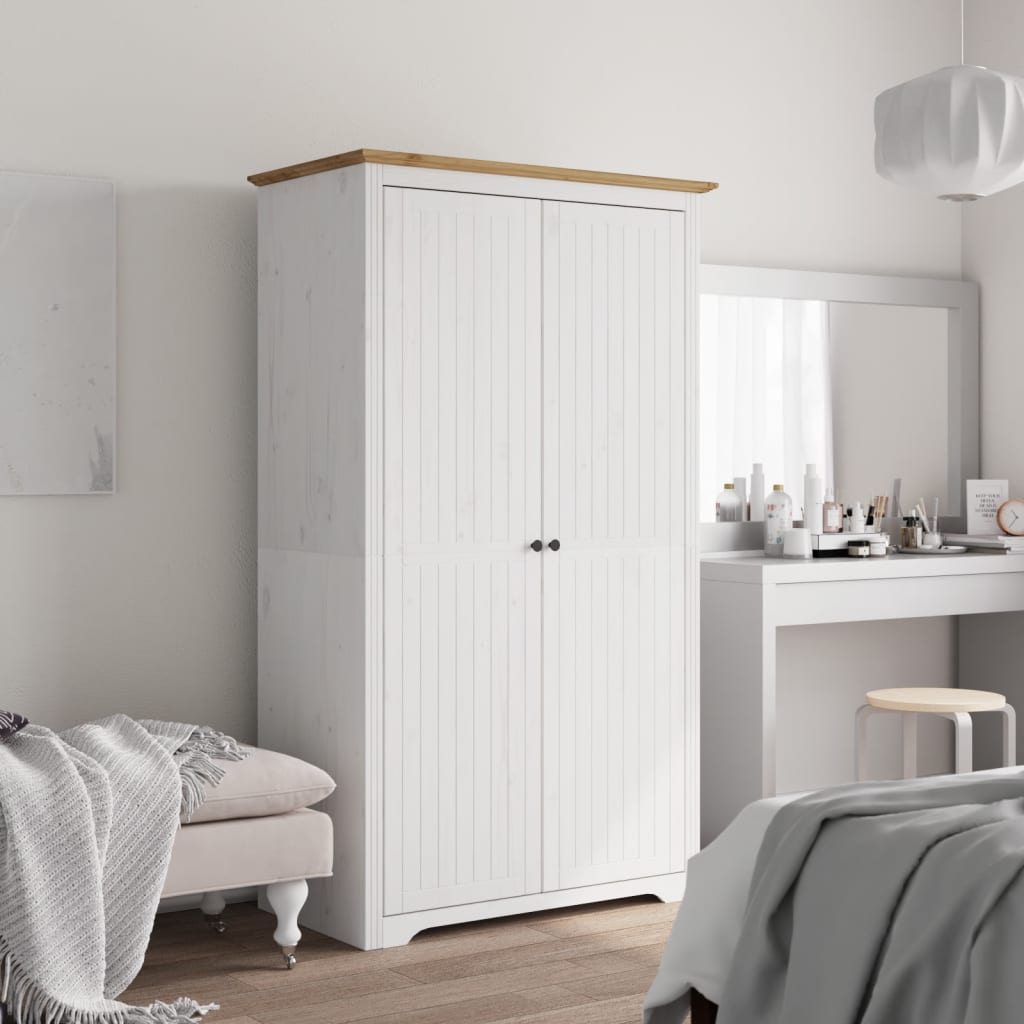 Wardrobe Bodo 101X52X176.5 Cm Solid Wood Pine