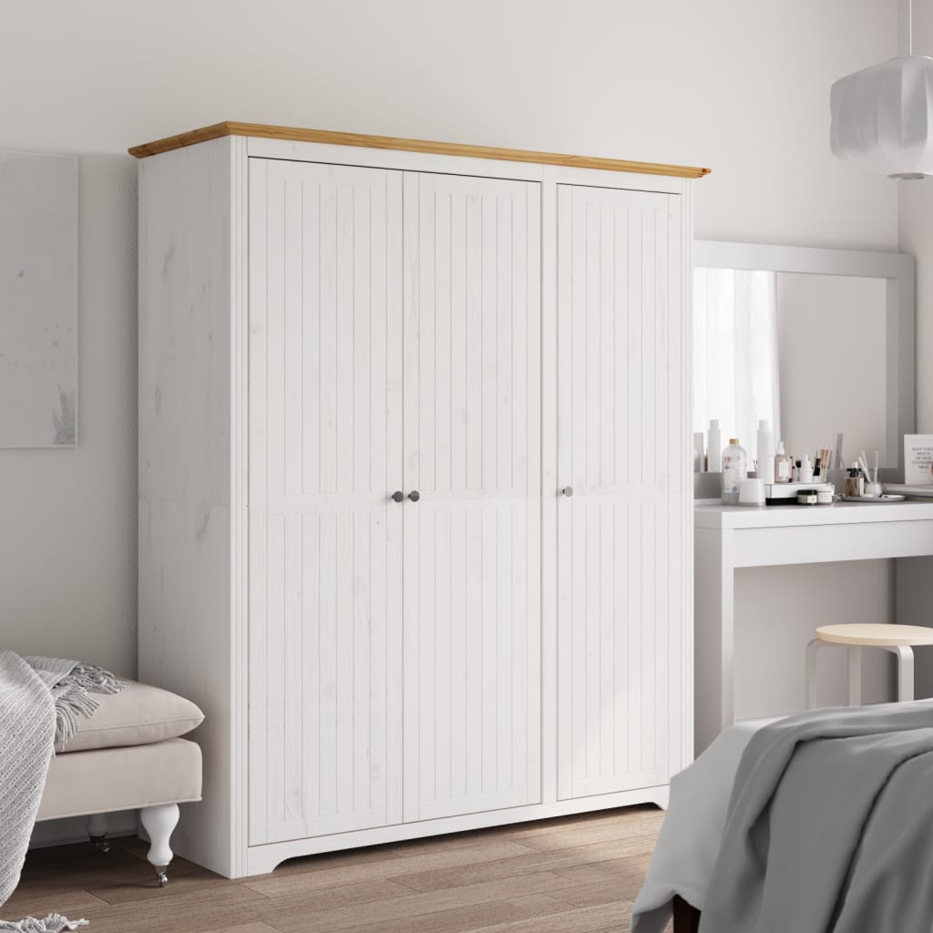 Wardrobe Bodo 101X52X176.5 Cm Solid Wood Pine